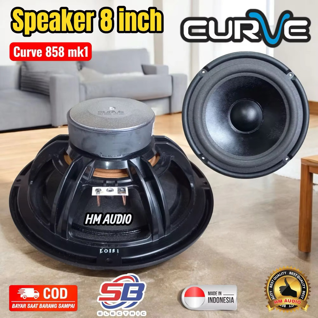speaker curve wofer 8 inch 858 mk1