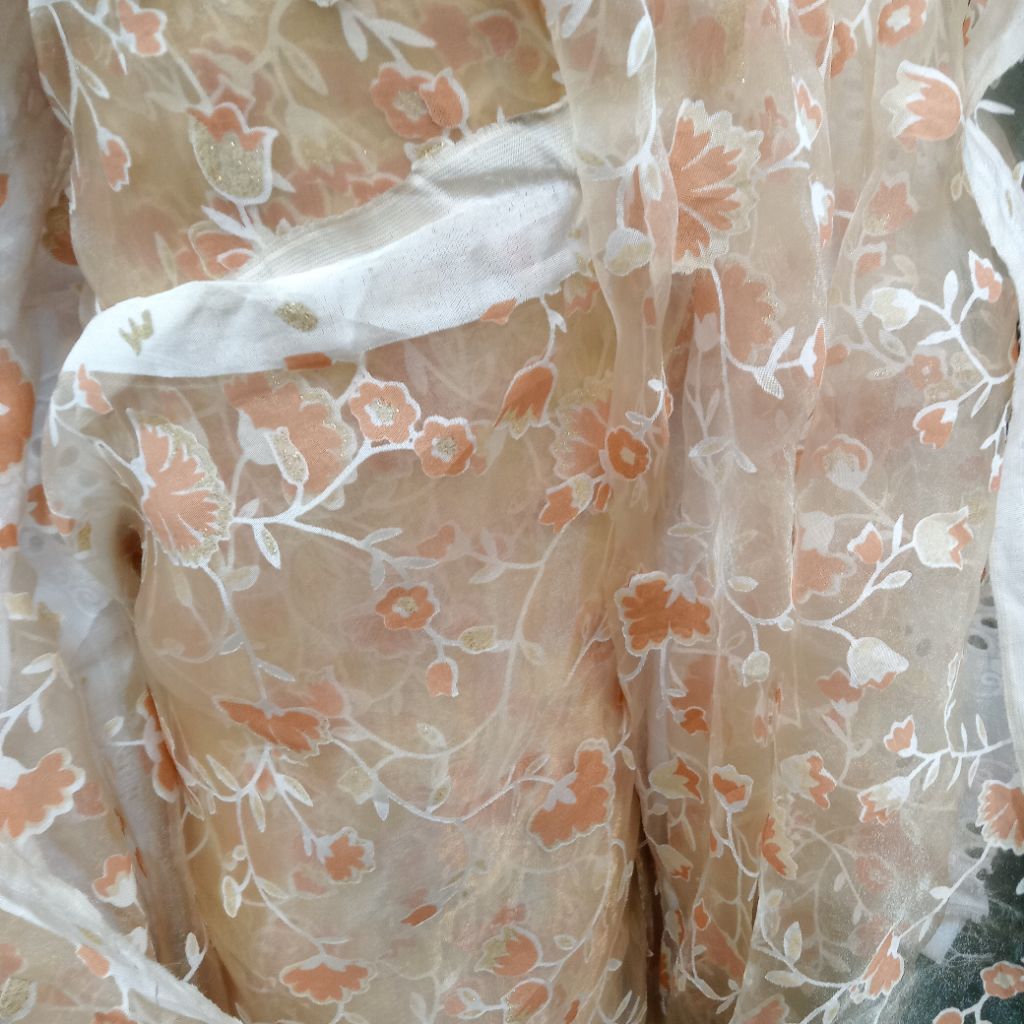 Kain organza bordir | Harga/0,5m | bahan organza bordir| bahan organza bordir | kain organza bordir.