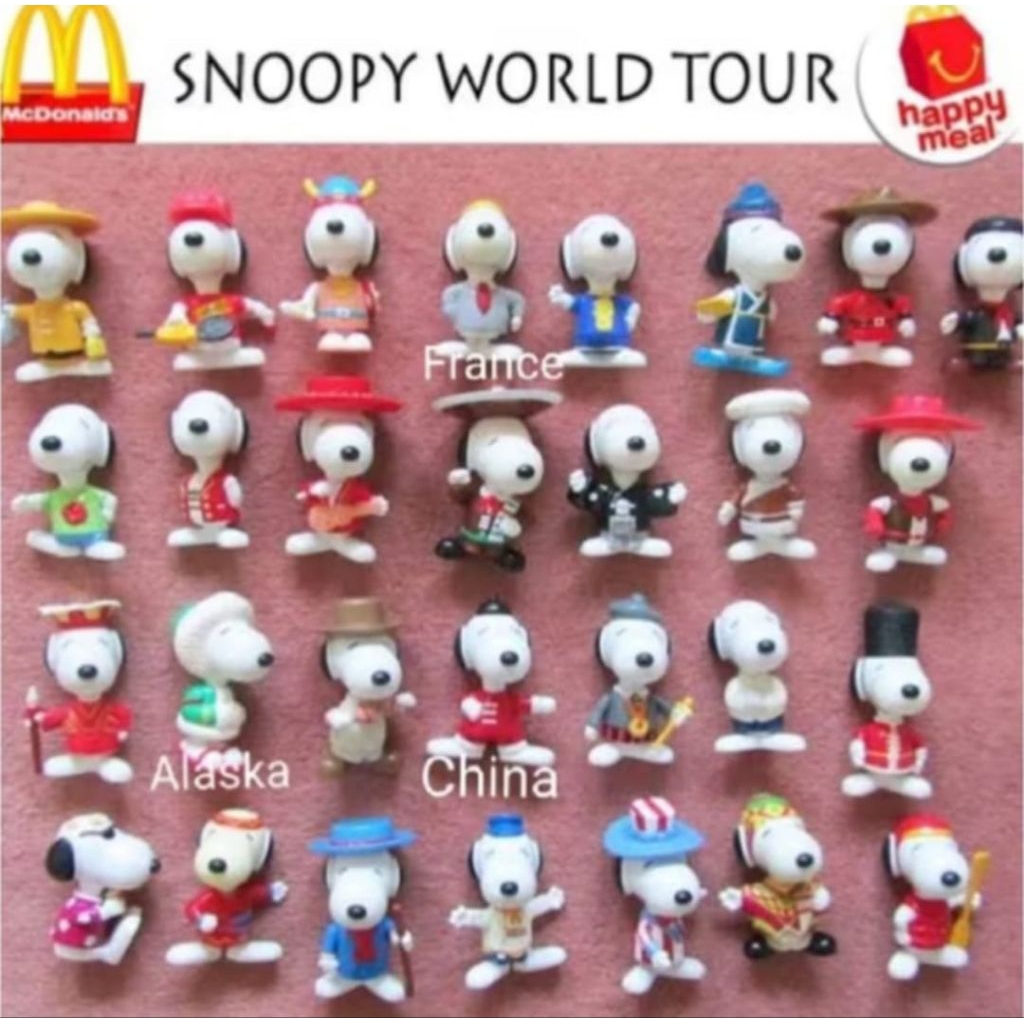 Happy Meal MC'D Snoopy World Tour 1998