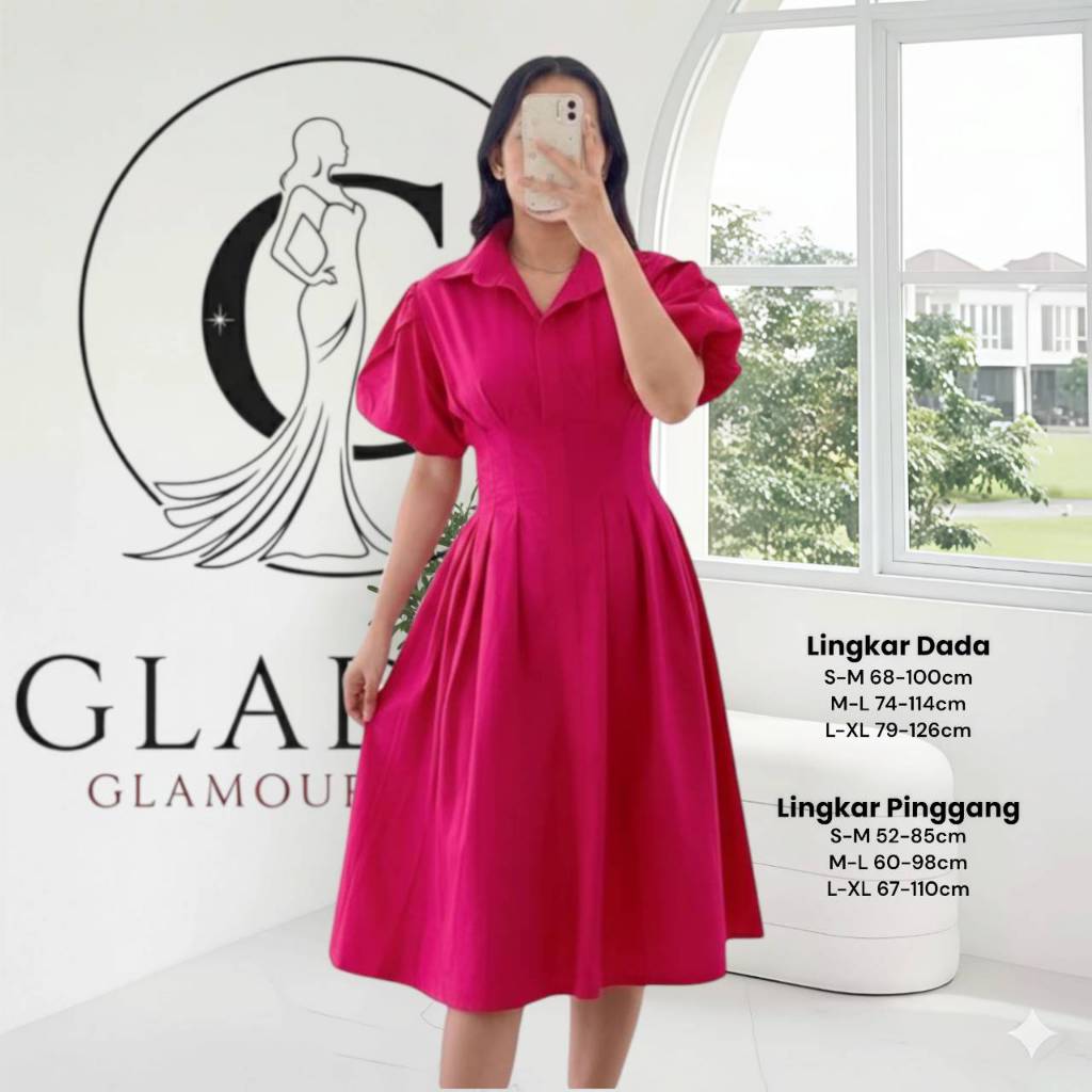 Jessica Korean Midi Dress Wanita Casual Pantai | Daster Busui | Dress Pesta Kondangan Korea PREMIUM 