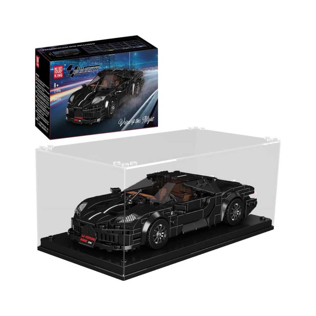 Mould King 27096 La Voiture Noire Supercar Building Set | 411 Pcs dengan display box akrilik