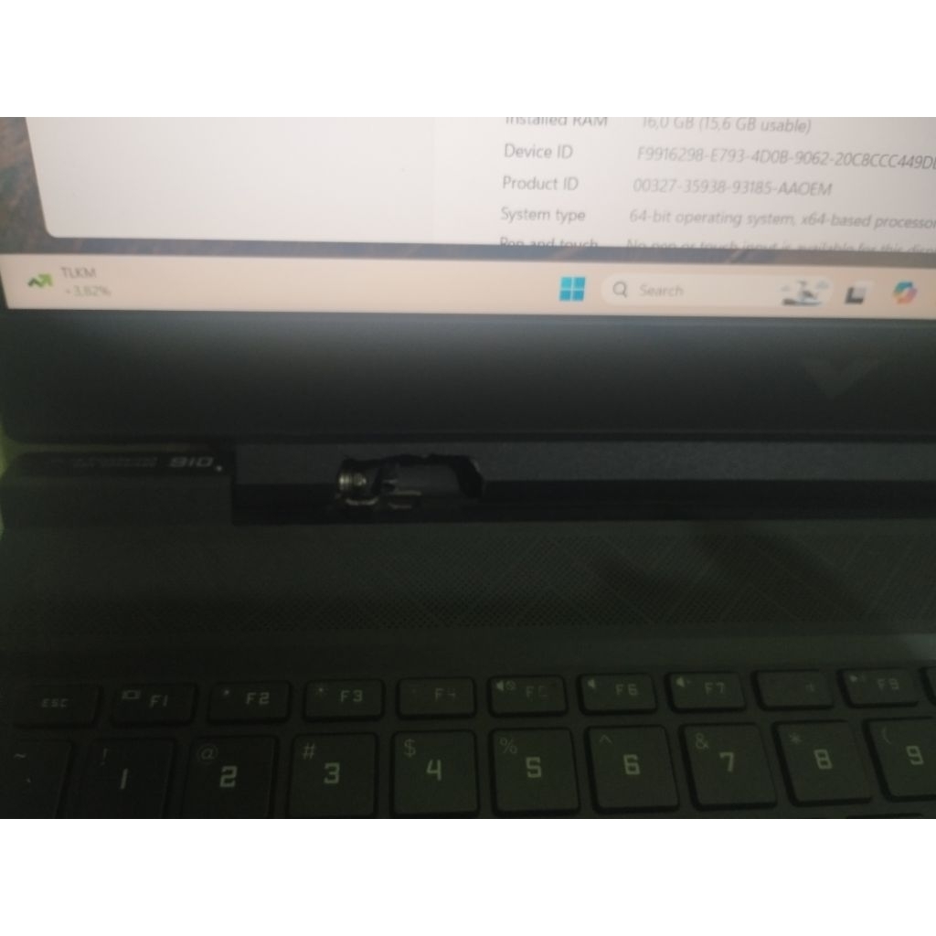 HP VICTUS 16 CORE I7 GEN 11TH