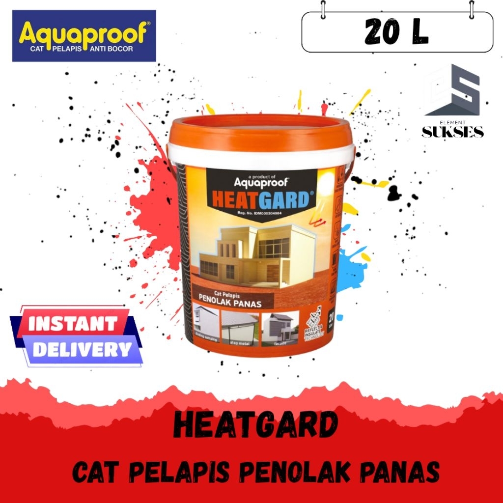 HEATGARD AQUAPROOF CAT TEMBOK PELAPIS PENOLAK PANAS 20L