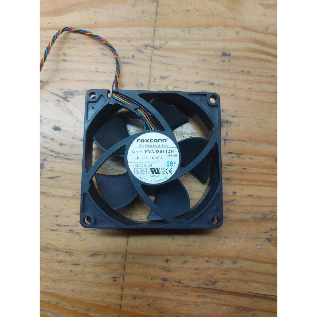 [SECOND ORI] Fan Casing FOXCONN PVA080F12H 12 V 0.36A 8CM 4 KABEL