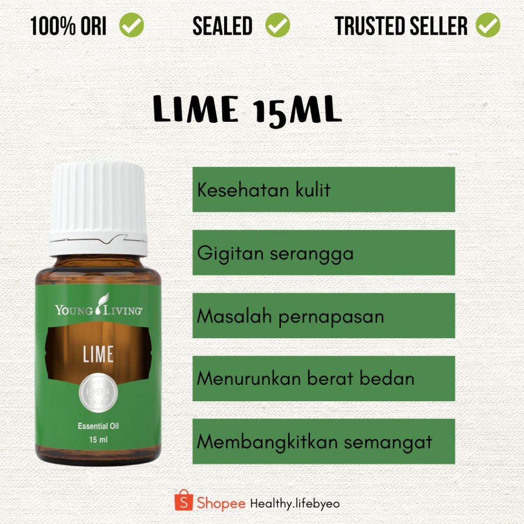Lime 15ml young living lime essentia oil lime yleo
