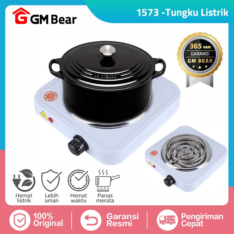 GM Bear Kompor Listrik Mini 1 Tungku 1573 - Electric Stove Portable Kompor Listrik Mini