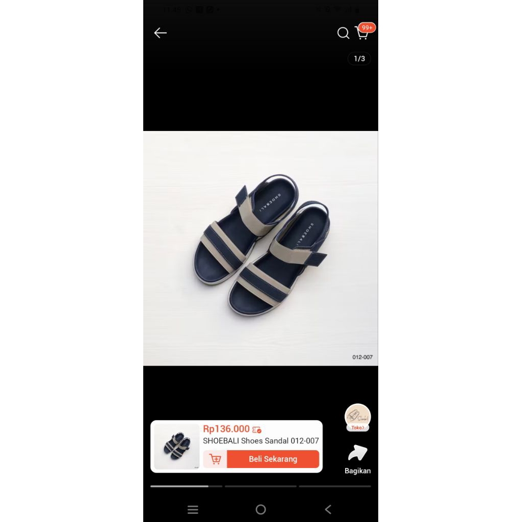 preloved sandal shoebali