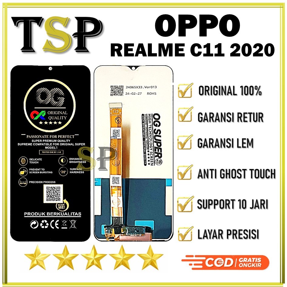 LCD TOUCHSCREEN OPPO REALME C11 2020 ORIGINAL 100%