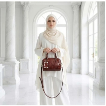 ABIEGO - KALEA SERIES tas wanita premium bahan croco bahan kulit buaya sintetis leather tas selempan