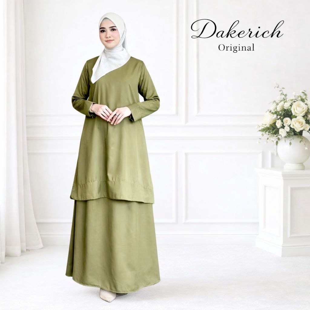 Oneset Mazaya Kurung Melayu Kualitas Premium Bahan Toyobo Baju Malaysia