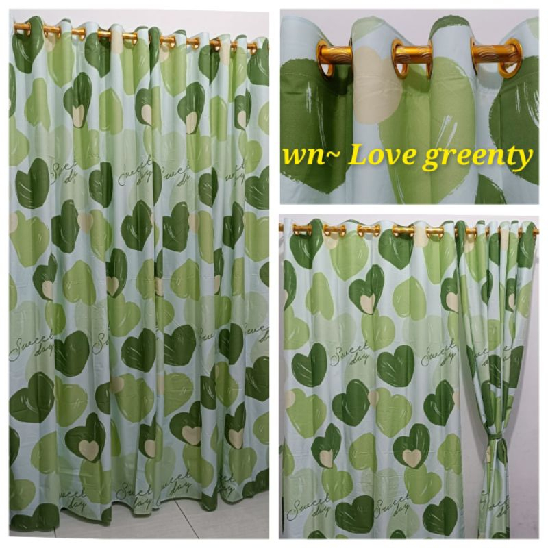 GORDEN SMOKIRNG GORDEN PINTU GORDEN JENDELA MOTIF LOVE UNGU LAWAS