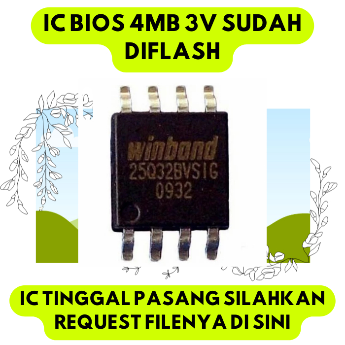 25Q32BVSIG 25Q32FVSIG 25Q32 Winbond Flash Memory BIOS IC 4MB MSop-8 - 25Q32BVSIG