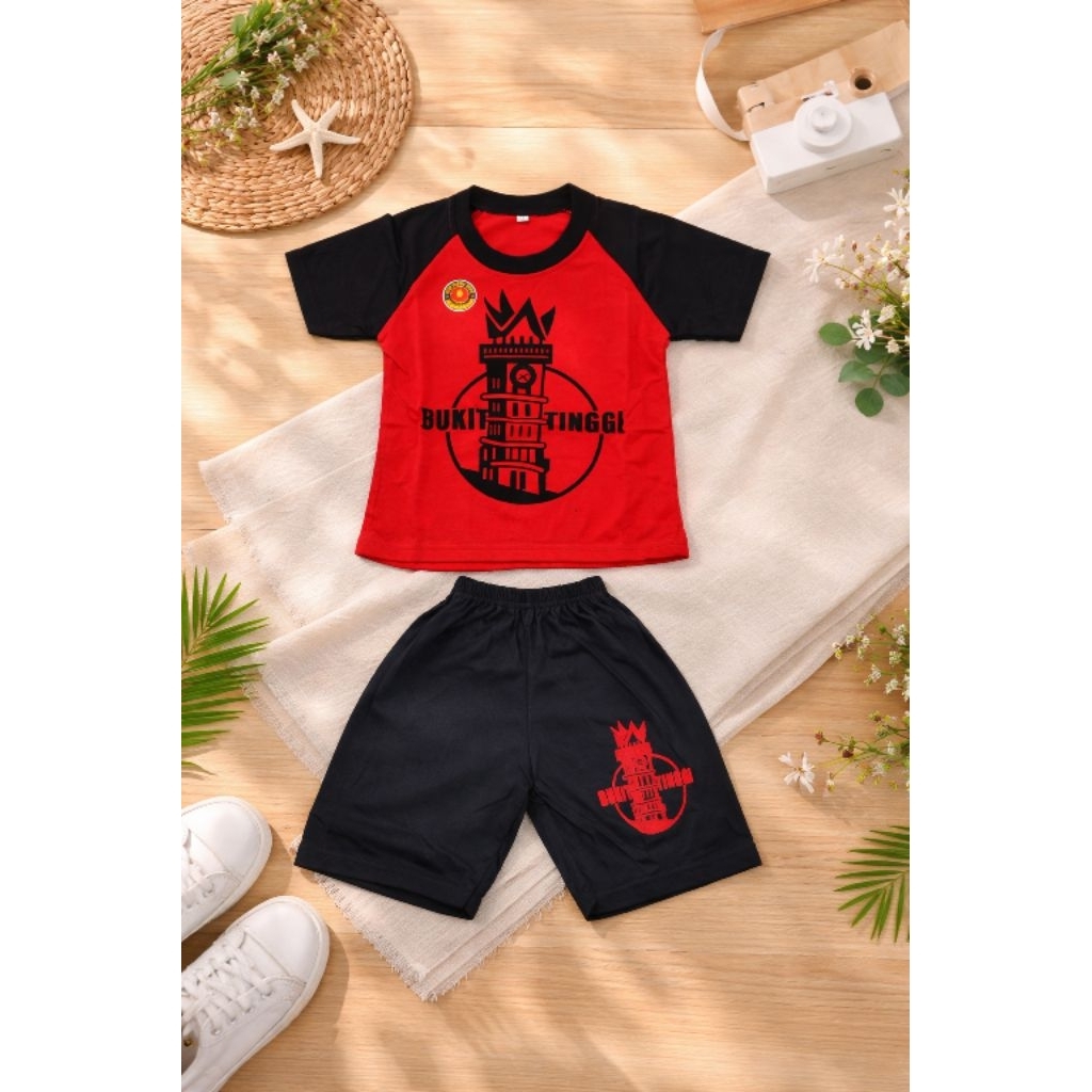 BAJU KAOS ANAK-ANAK BUKITTINGGI/KAOS SOUVENIR MINANG / KAOS OLEH OLEH BUKITTINGGI