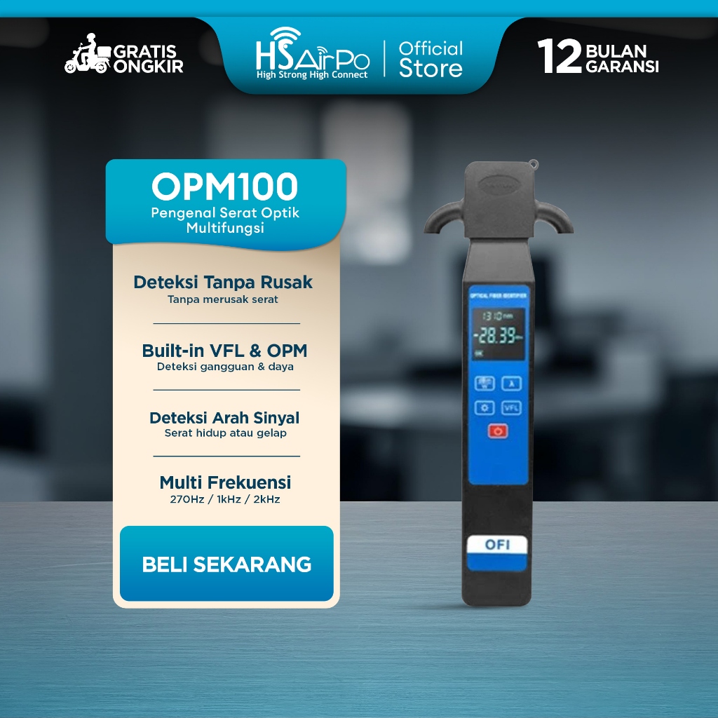 HSAirPo OPM100 Pengukuran Fiber Optik OPM