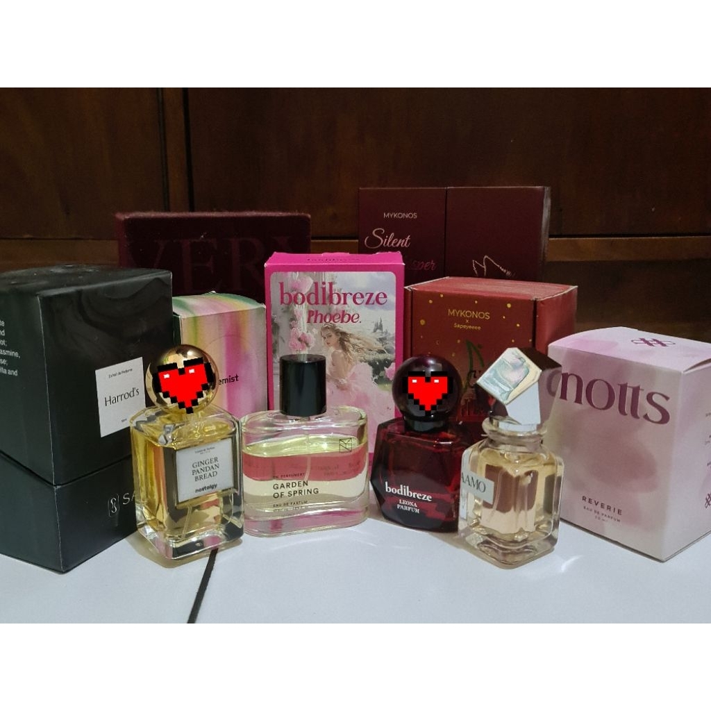 (preloved) Alchemist, Maison Alhambra, Notts, YN Perfumery, Bodibreze, AAMO, Nostalgy Parfum