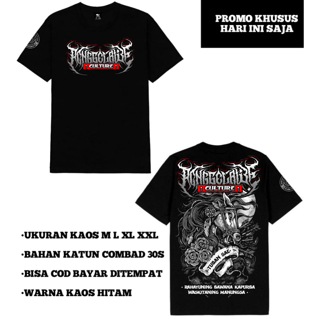 Kaos Tuban Ronggolawe Khas Jawa Timur - Baju Pria Distro Budaya Lokal Murah Berkualitas Premium