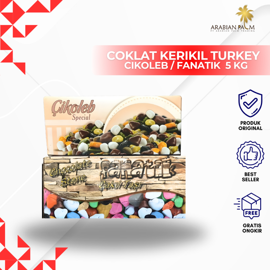 Coklat Kerikil Turkey/ Coklat batu kerikil / Coklat Impor / 5KG