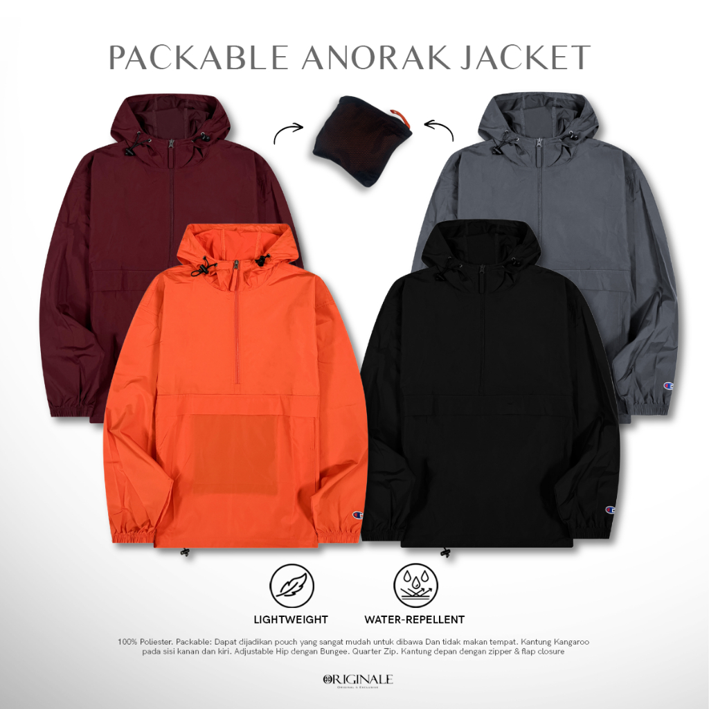 Jaket Anorak Pria | Jaket Pria - Packable Anorak by CHM