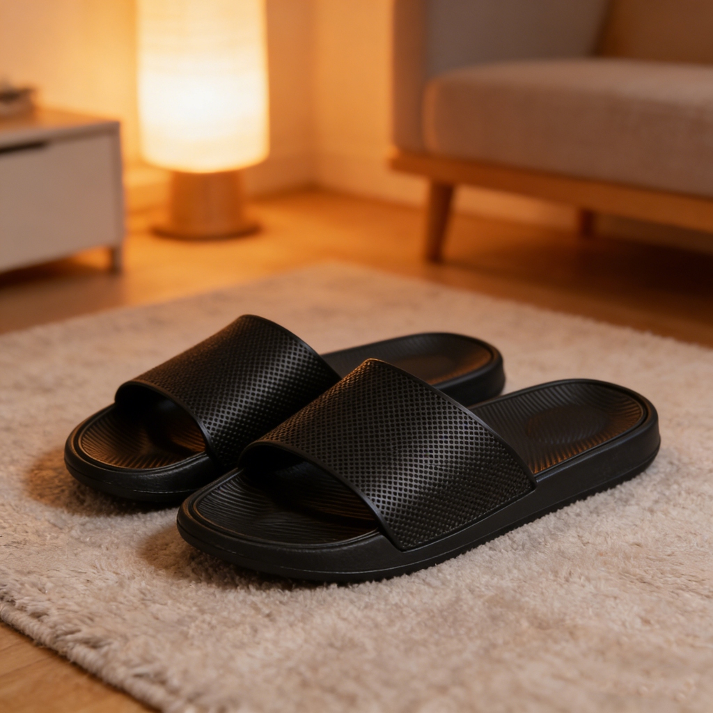 Sandal Karet Pria Sandal Selop Pria Anti Licin Tahan Air Sandal Selop Pria Sandal Kasual Modern