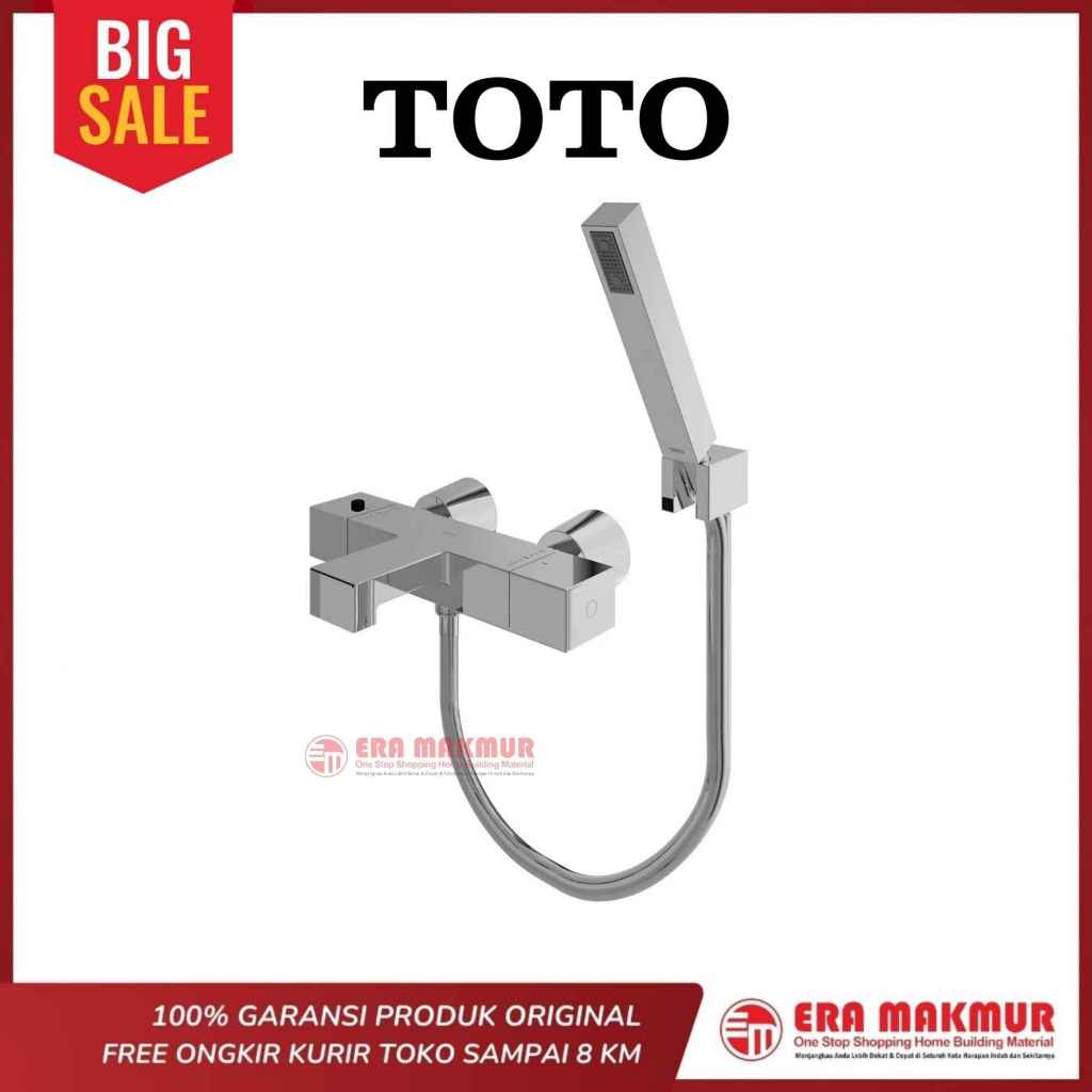 TOTO – TX449SI Set Shower + Kran Cabang Dua ( Hot & Cold ) / Thermostat Bath & Shower Set TX 449 SI