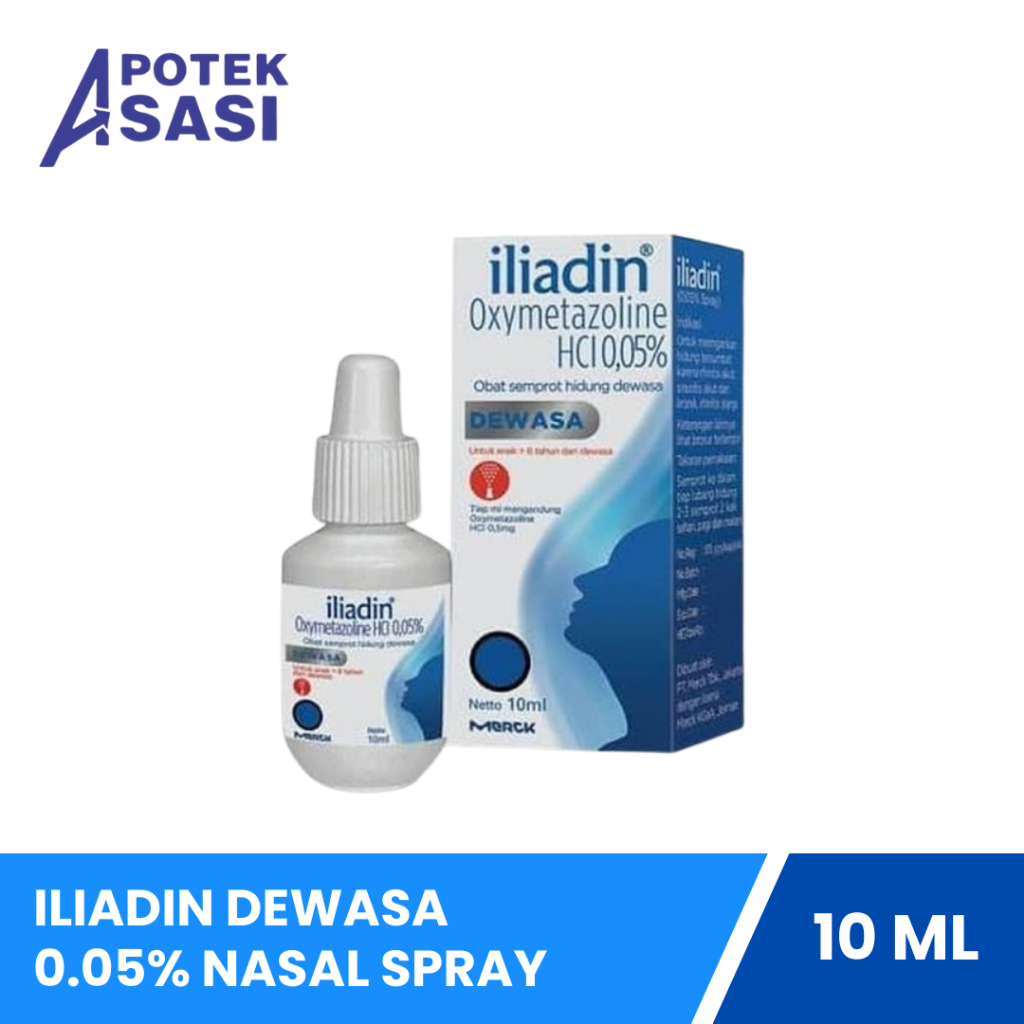 Iliadin Dewasa 0.05% Nasal Spray 10 Ml - Tetes Hidung Dengan Dekongestan