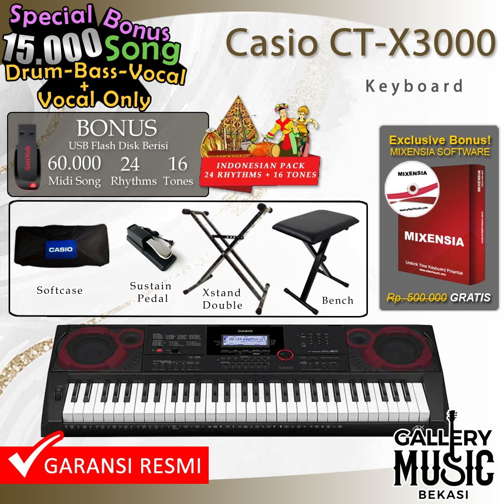 Casio CTX 3000 Keyboard / CTX3000 / CTX 3000 (diatas psr e463)