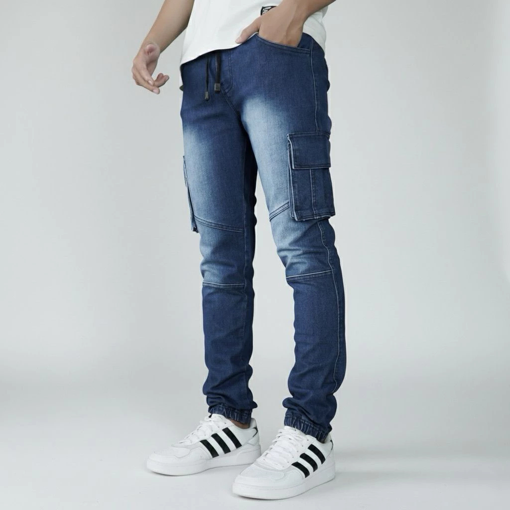 Celana Jeans Pria Jogger Jeans Bikers Denim Forward