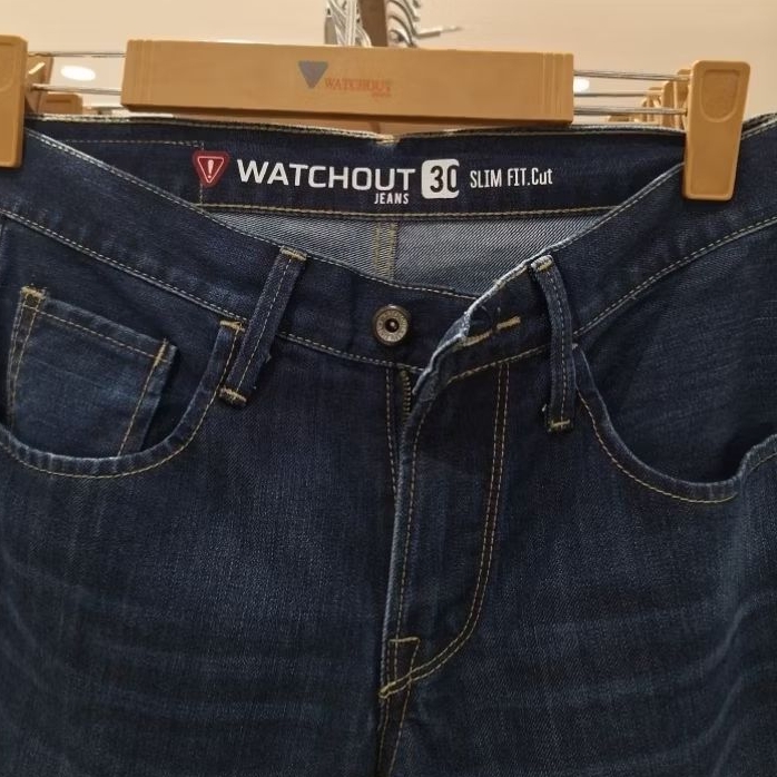 WATCHOUT JEANS celana panjang pria slimfit 007 dk.denim