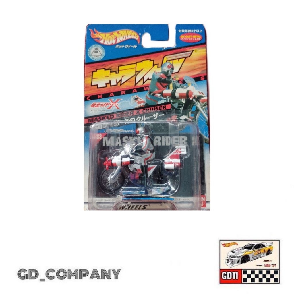Hotwheels Kamen Riders Master Rider X Cruiser Japan Card - Rare (Baca Deskripsi)