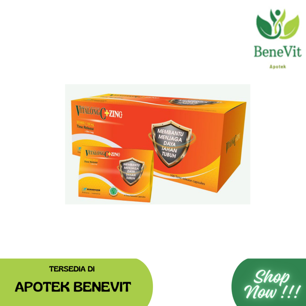Vitalong C + Zinc Suplemen Vitamin STRIP