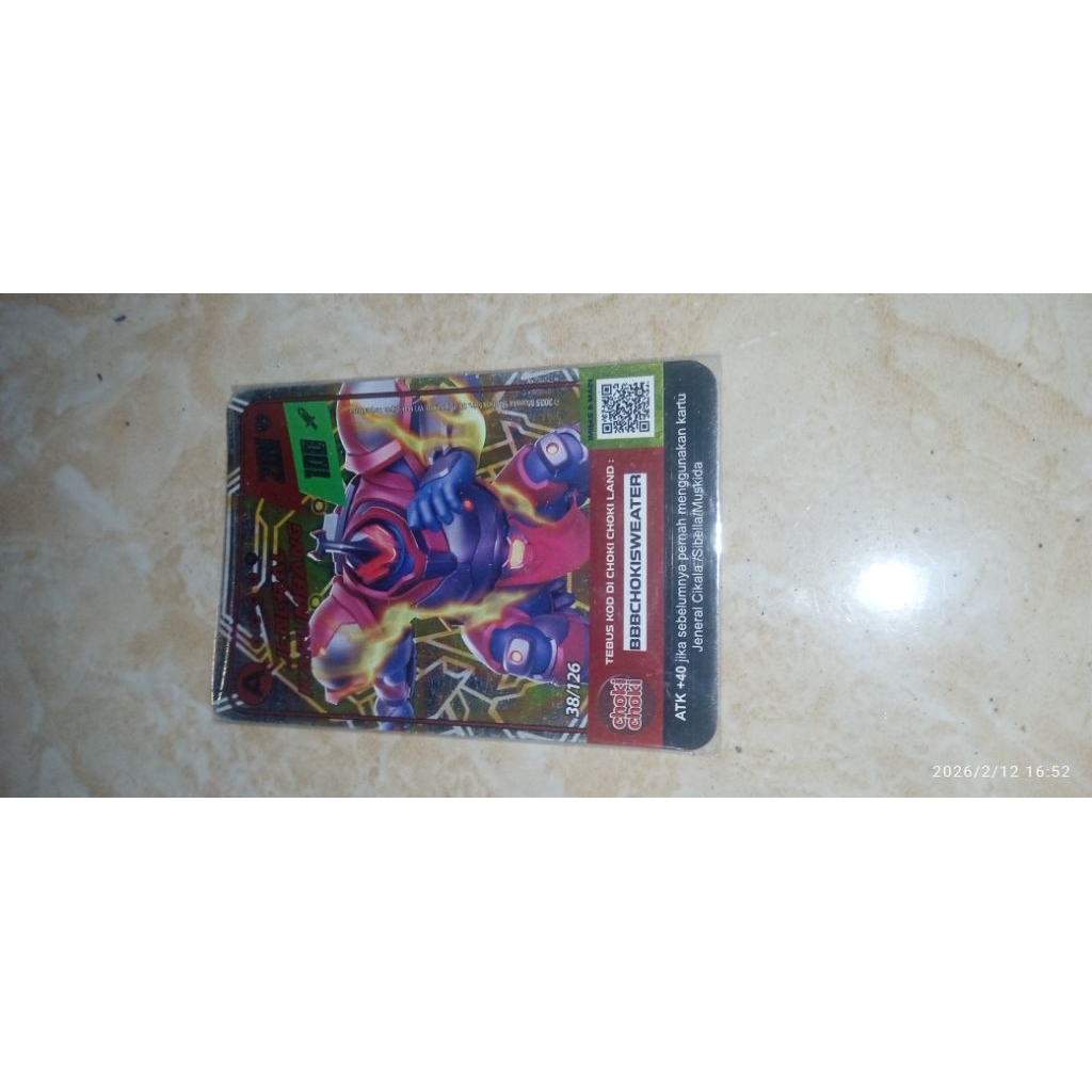 kartu choki-choki BoBoiBoy jeneral karumbang season 1