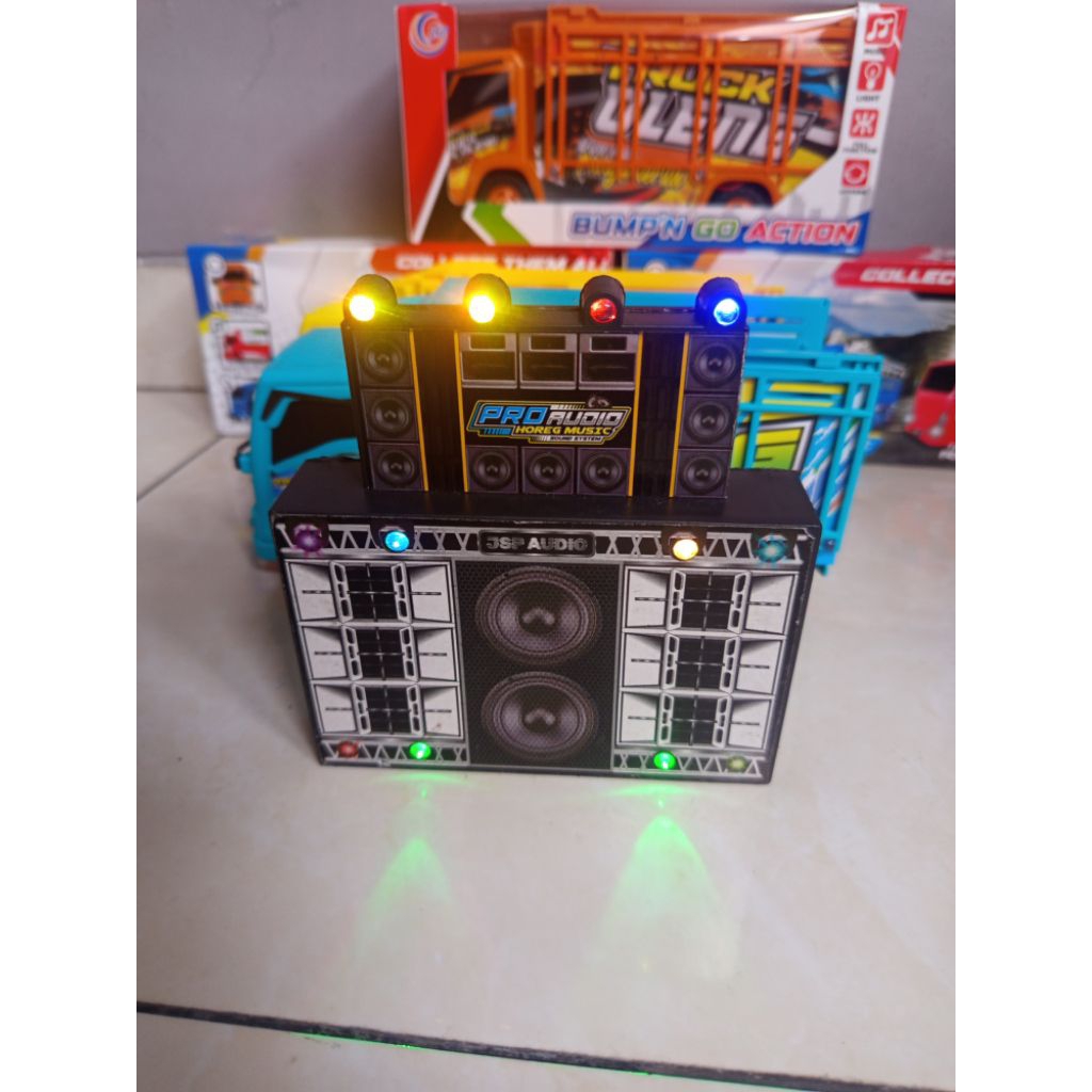 Mainan Sound Horeg Mini KI-18 /Miniatur Sound Horeg