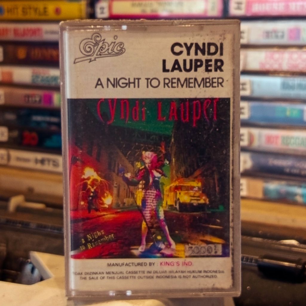 Kaset Pita Cyndi Lauper - A Night To Remember