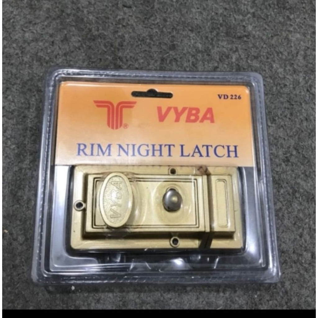 Kunci Pintu Otomatis Vyba / Kunci Pintu Besi Gerbang Rim Night Latch VYBA