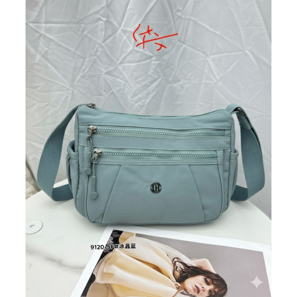 CHIBAO-9120-SF TAS SELEMPANG WANITA IMPORT UKURAN BESAR DENGAN WARNA TERBARU NYLON WATERPROOF MODELI