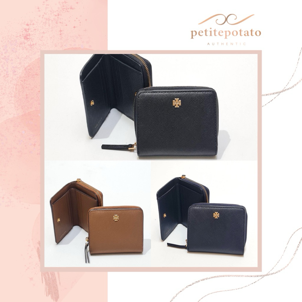 DOMPET BRANDED WANITA TORY BURCH EMERSON SAFFIANO MINI WALLET