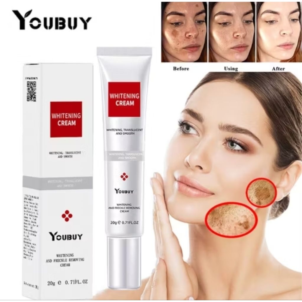 YOUBUY Whitening and Freckle Removing Cream - Whitening Cream 20gr