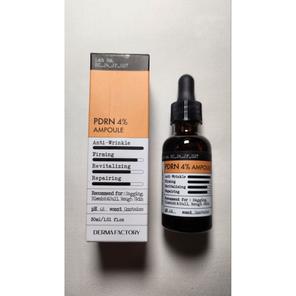 Derma Factory PDRN 4% Ampoule 30ml Full Size Ready Stock New 100% Original Made in Korea
