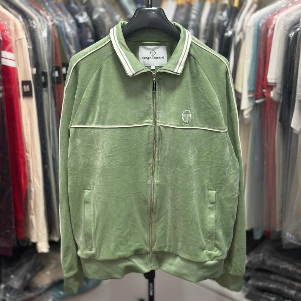 Tracktop Sergio Tacchini Lioni Hedge Green  Brand New Without Tags 100% Original  Size : L ( 70 X 59