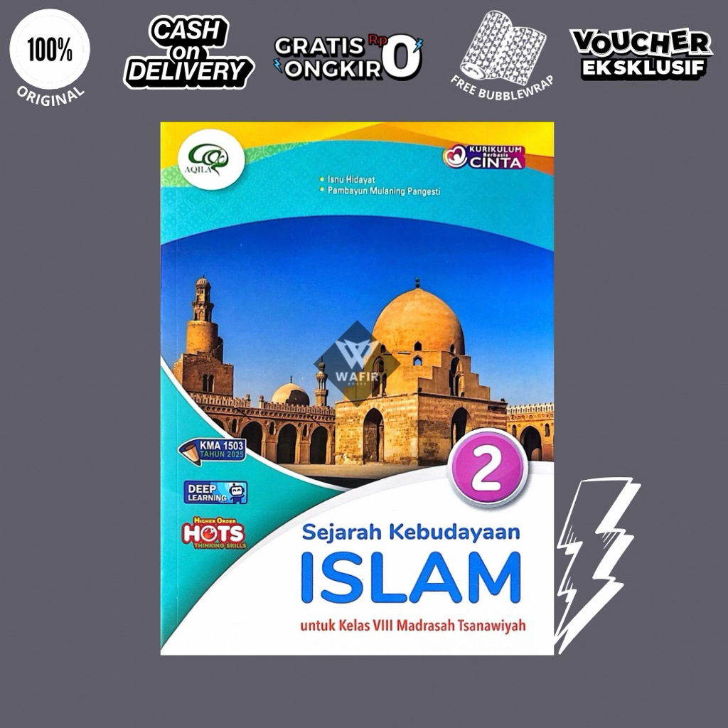 Buku Aqila Kelas 8 MTS Deep Learning Penerbit Tiga Serangkai