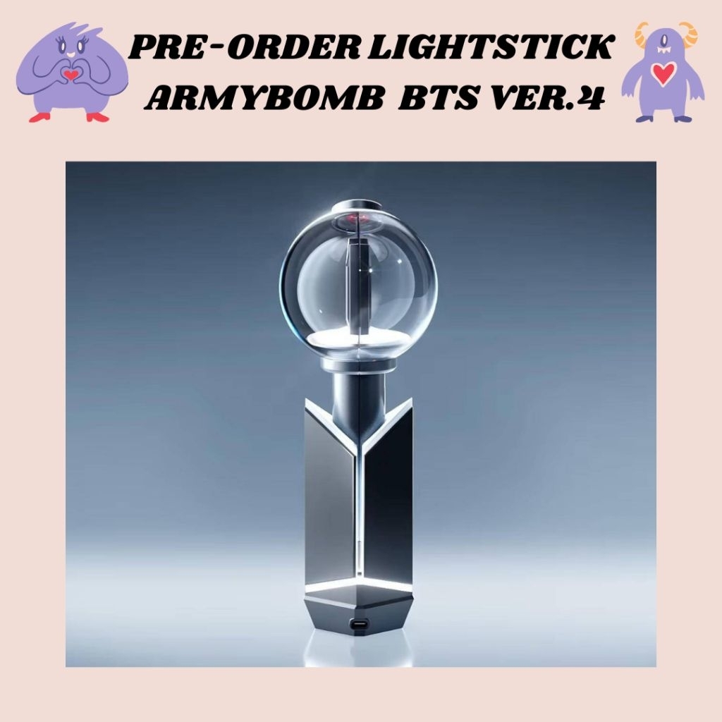 PREORDER PO OFFICIAL LIGHSTICK LS BTS ARMYBOMB VER.4 VERSI 4 PARTS ARMY BTS CRADLE