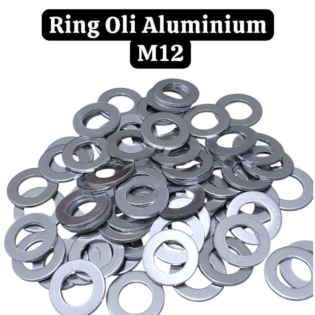 Ring Aluminium M12 / Ring Tap Oli / Ring Baut 17