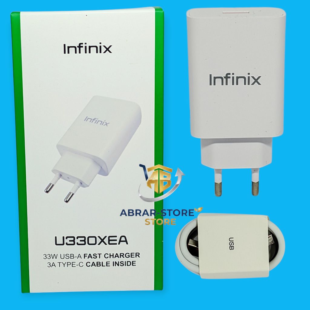 CHARGER CASAN INFINIX HOT 40 PRO HOT 11S HOT 11NFC FAST CHARGING TYPE C 33W ORIGINAL