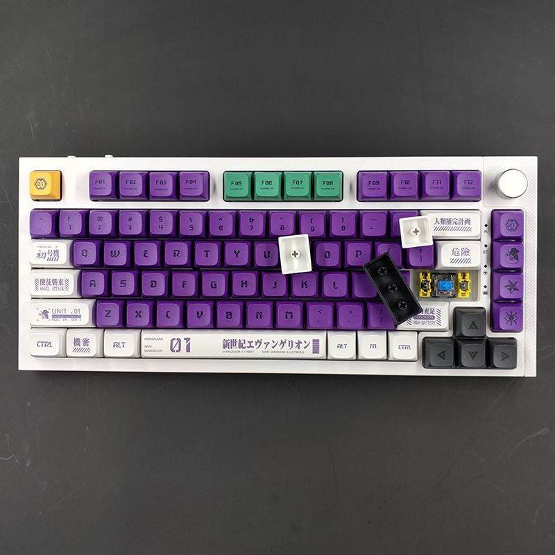 Evangelion EVA-01 PBT Dye-Sub keycaps XDA Profile