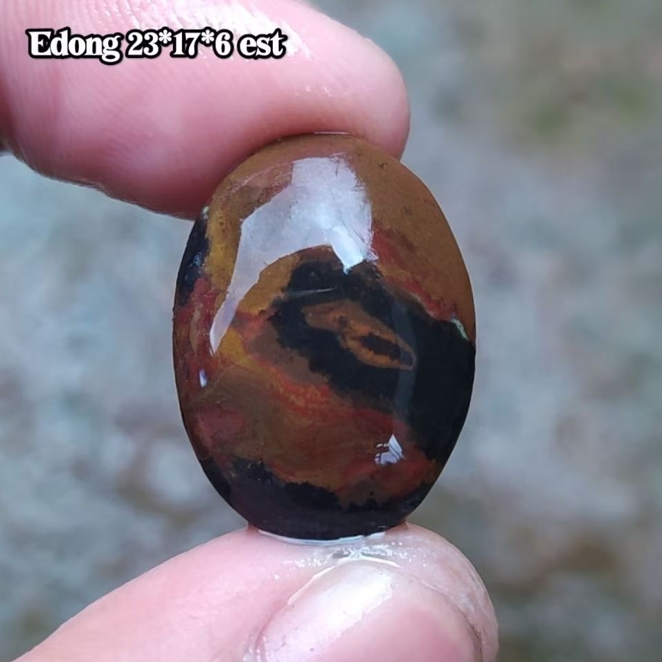 (BISA COD) Bahan Pola Kasar Batu Akik Pancawarna Garut Edong