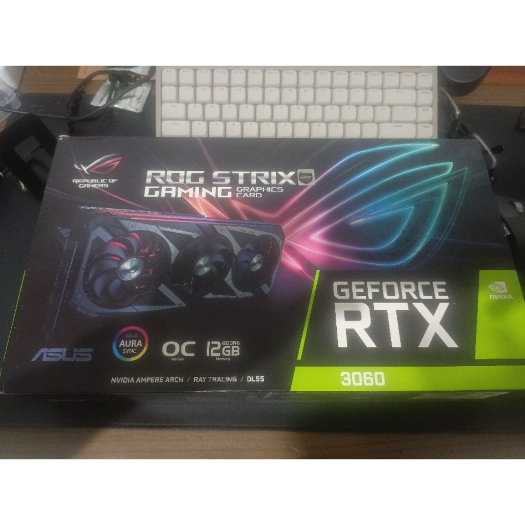 ASUS ROG STRIX GEFORCE RTX3060 OC EDITION GDDR6 12GB - High Performance Gaming Graphic Card (GPU/VGA