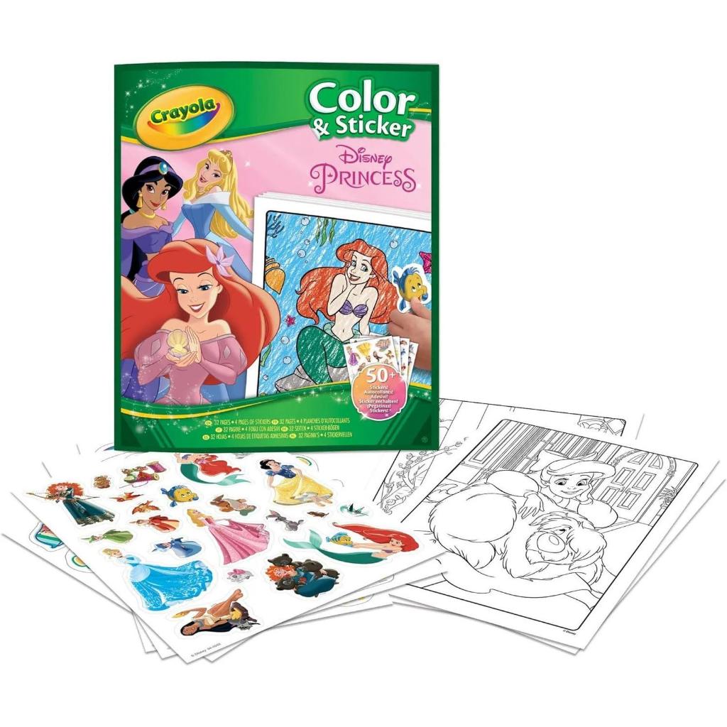 Crayola Buku Mewarnai dan Stiker Disney Princess Color and Sticker 32 Halaman