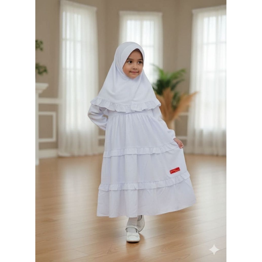 GAMIS PUTIH ANAK // GAMIS ANAK MANASIK // GAMIS PUTIH ANAK PEREMPUAN TK