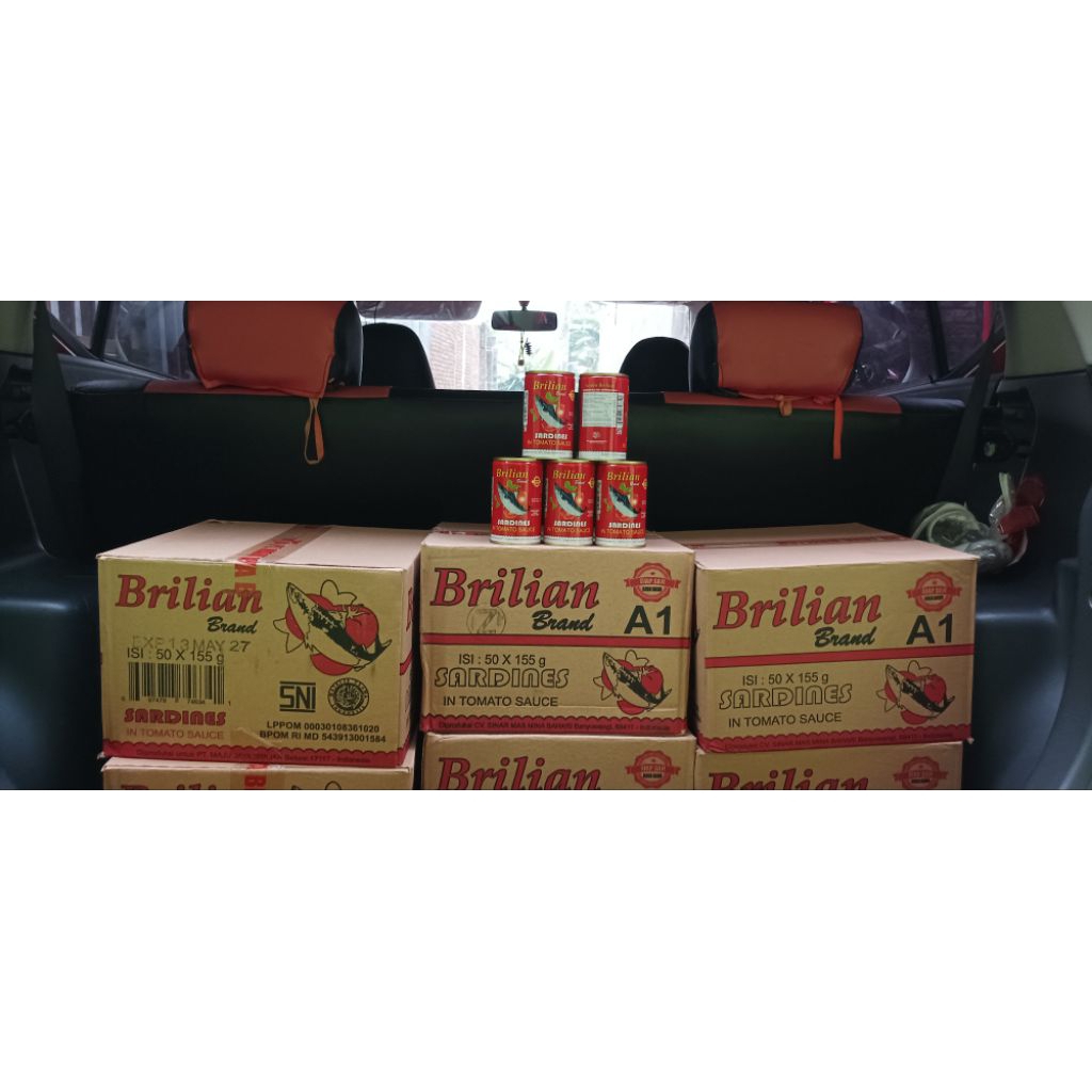 [SPL] Sarden Brilian 1 Karton Isi 50 Kaleng