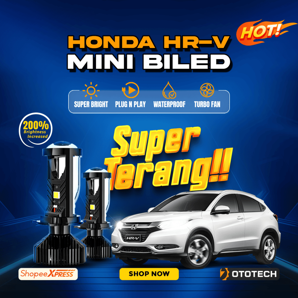 [Ototech] Lampu Honda HRV Mini Biled Projie LED Projector Mobil Super Terang